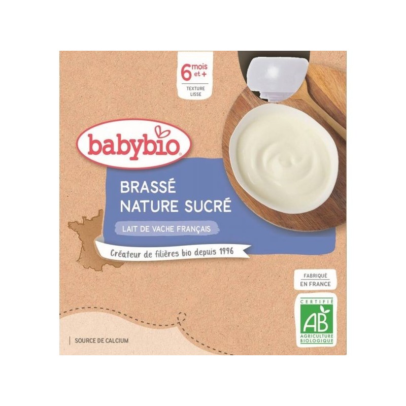 Brassé au lait de Vache Français  Nature sucré