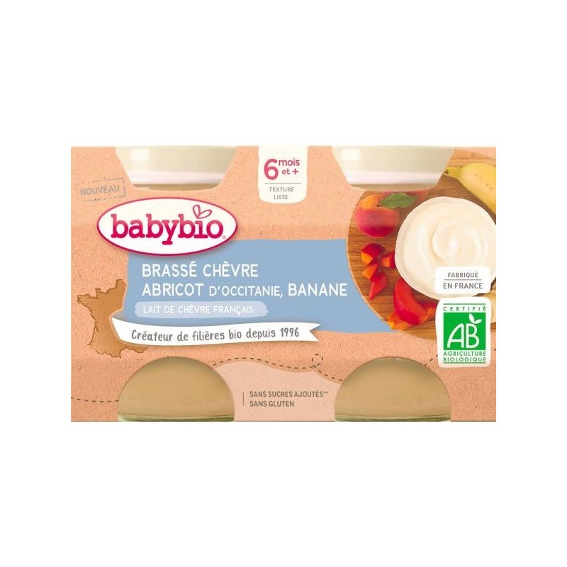 Brassé au Lait de Chèvre Abricot Banane