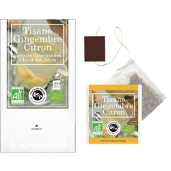 Tisane Gingembre Citron Boîte 18 sachets