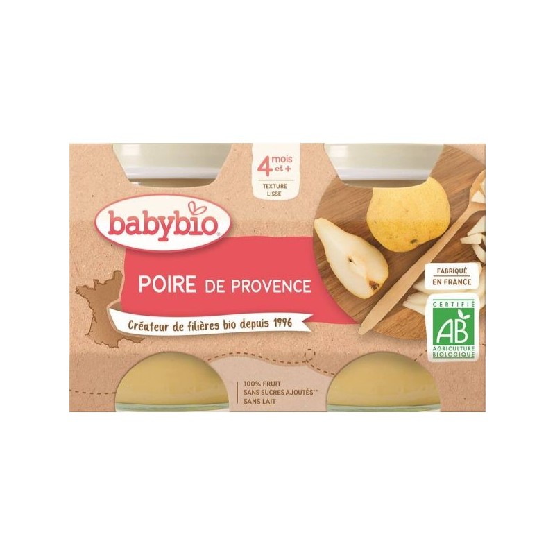 Poire Lot de 2 pots de 130 g