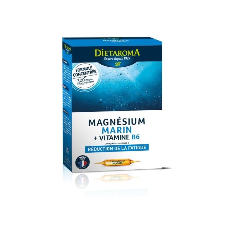 Magnésium Vitamine B6 20 ampoules de 10 ml