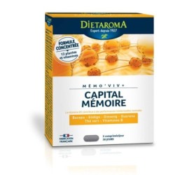Mémo'Viv + Capital cérébral 60 comprimés