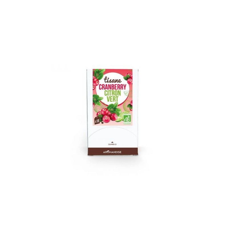 Tisane Cranberry Citron vert Boîte 16 sachets