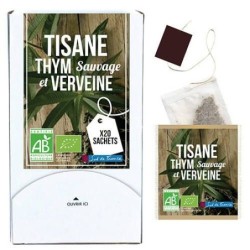 Tisane Thym des Garrigues et Verveine Boîte 20 sachets