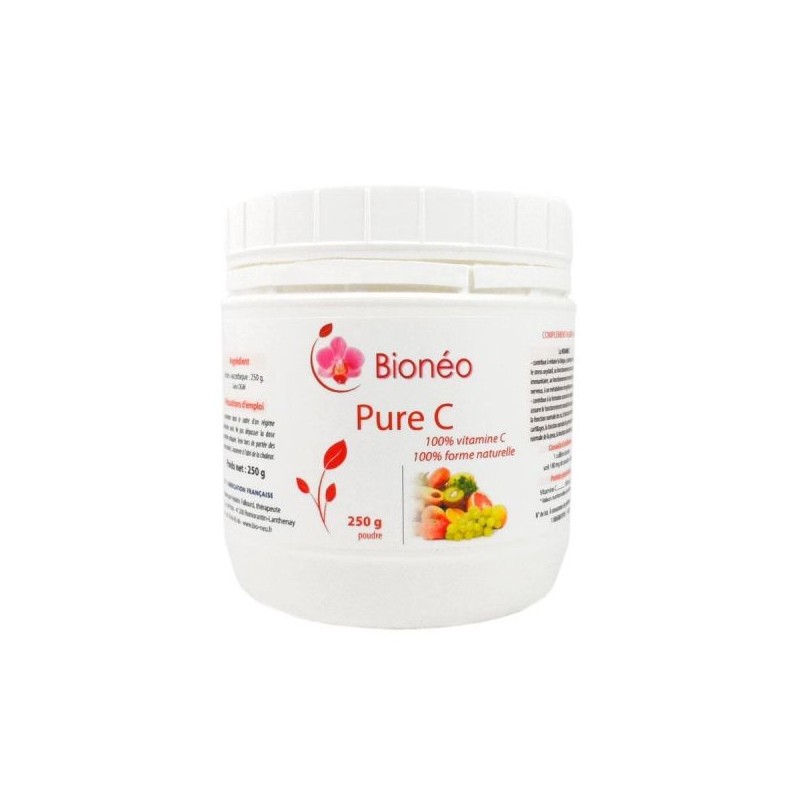 Vitamine C poudre pure 100 % Pot 250 g