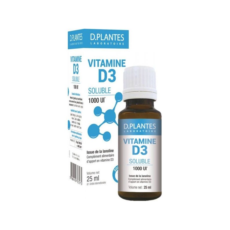 Vitamine D3 1000 UI Soluble Flacon 25 ml