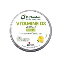 Vitamine D3 1000 UI Végétale 30 comprimés à croquer