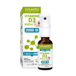 Vitamine D3 2000 UI Végétale Spray 20 ml