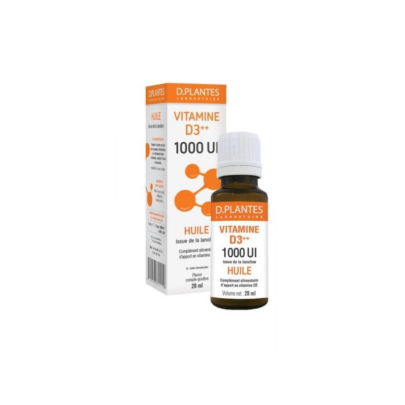 Vitamine D3++ 1000 UI Huile Flacon 20 ml