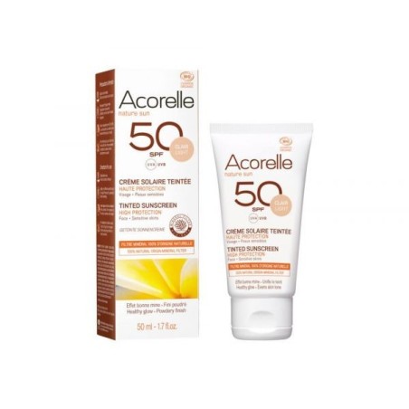 Crème solaire Teintée SPF 50 teinte claire Tube 50 ml