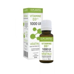 Vitamine D3++ 1000 UI Végétale Flacon 20 ml