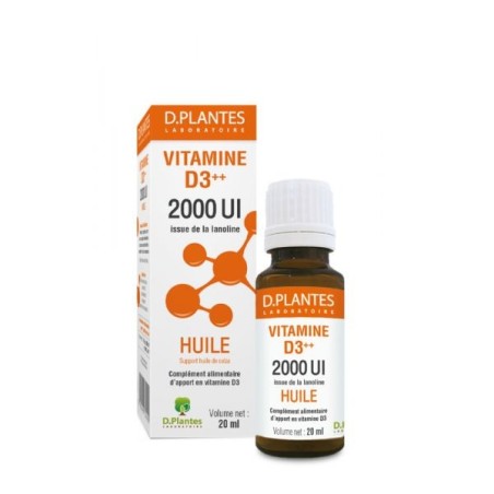 Vitamine D3+++ 2000 UI Huile Flacon 20 ml