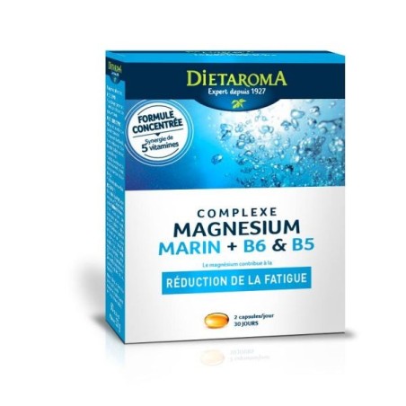 Complexe Magnésium marin & B6 & B5 60 capsules