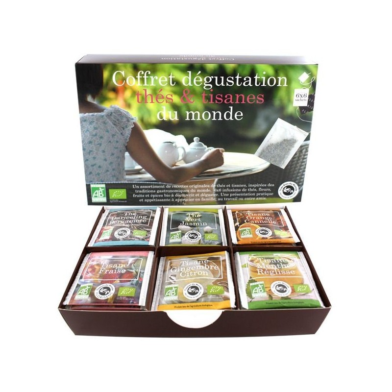 Coffret Dégustation Thés & Tisanes du Monde