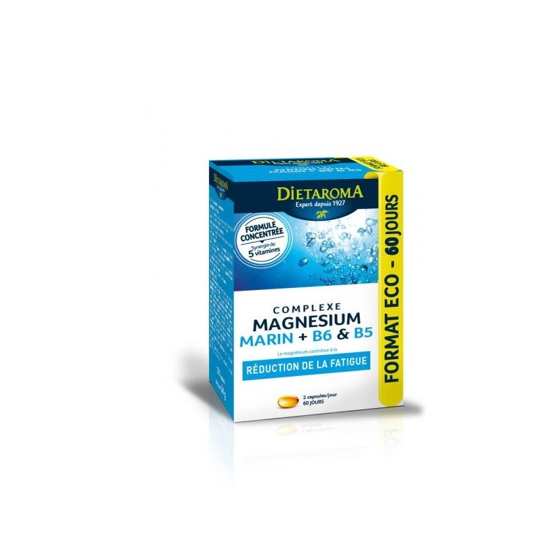 Complexe Magnésium marin & B6 & B5 120 capsules