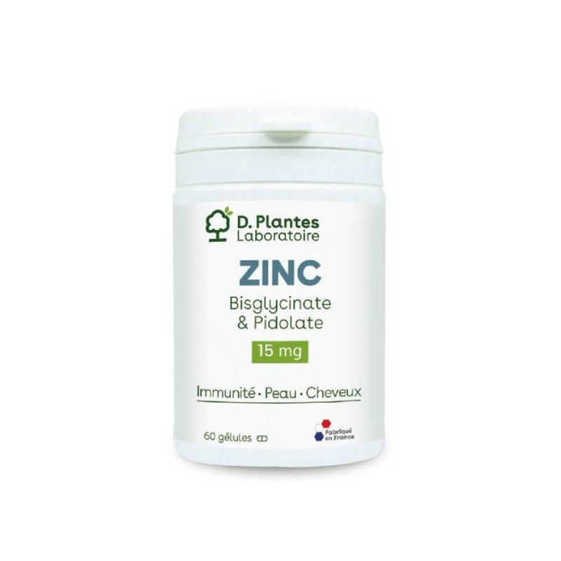 Zinc bisglycinate et pidolate 60 gélules
