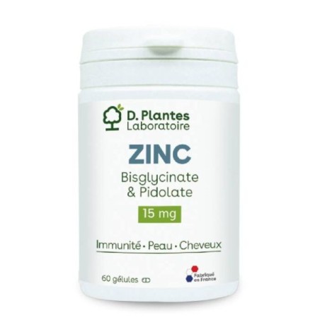 Zinc bisglycinate et pidolate 60 gélules