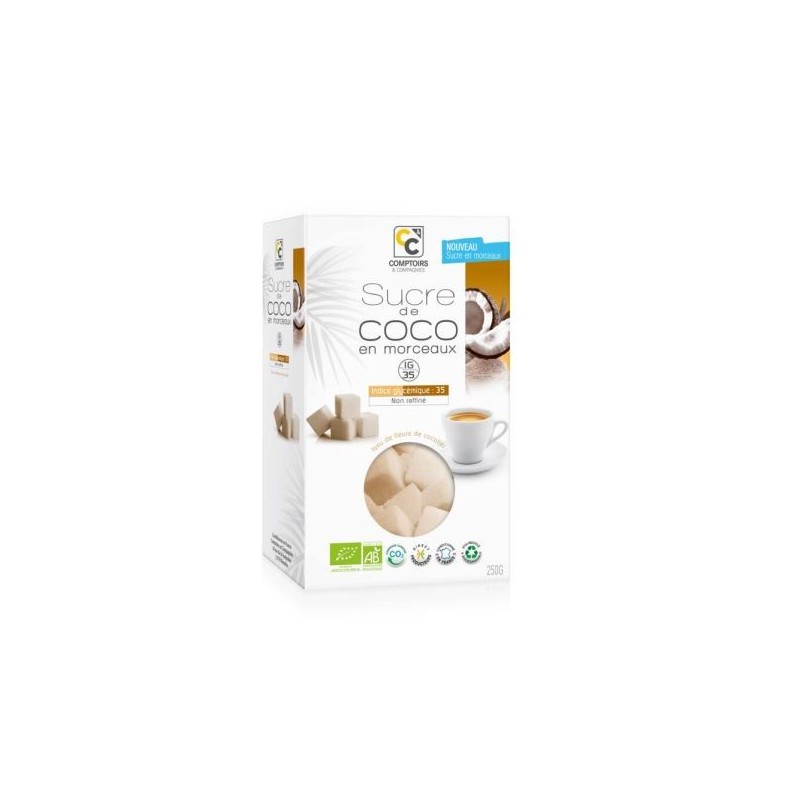 Sucre en morceaux de fleur de cocotier 250 g