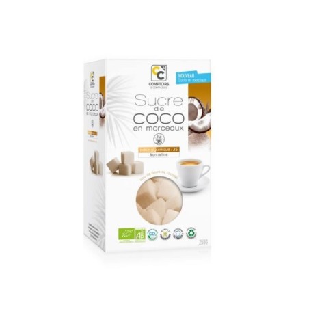 Sucre en morceaux de fleur de cocotier 250 g