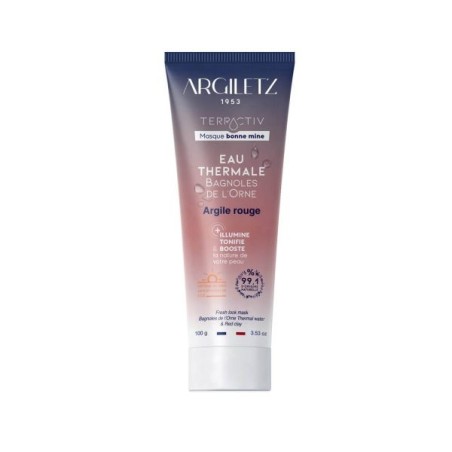 Masque bonne mine argile rouge 100 g