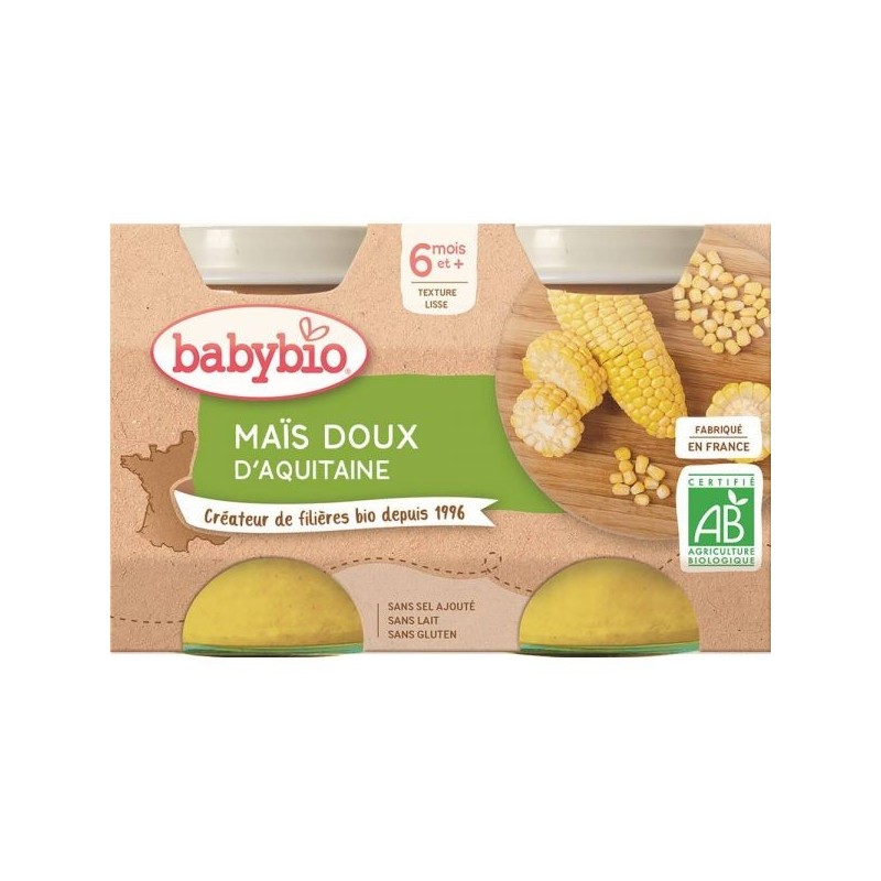 Mais doux Lot de 2 pots de 130 g