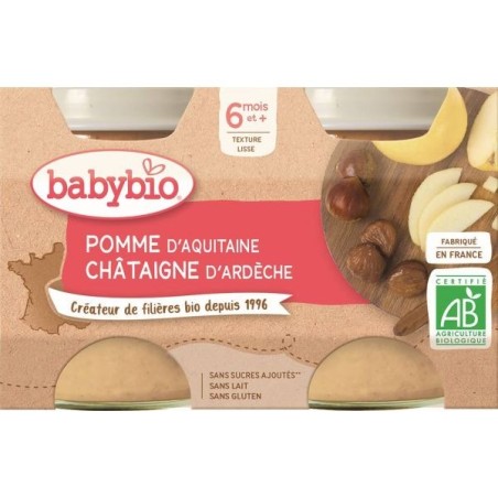 Pomme Châtaigne Lot de 2 pots de 130 g