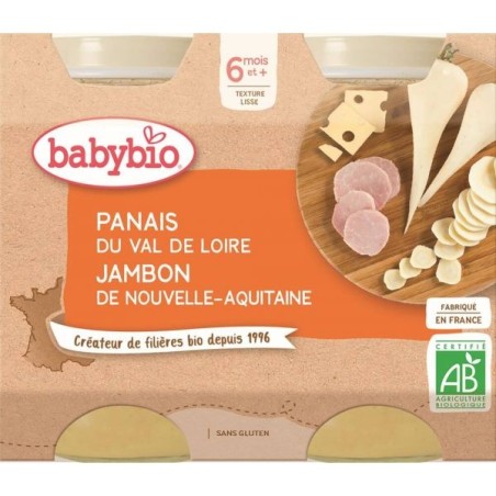 Menu Panais Jambon Lot de 2 pots de 200 g