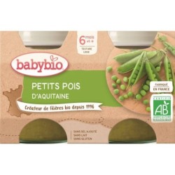 Petits pois Lot de 2 pots de 130 g