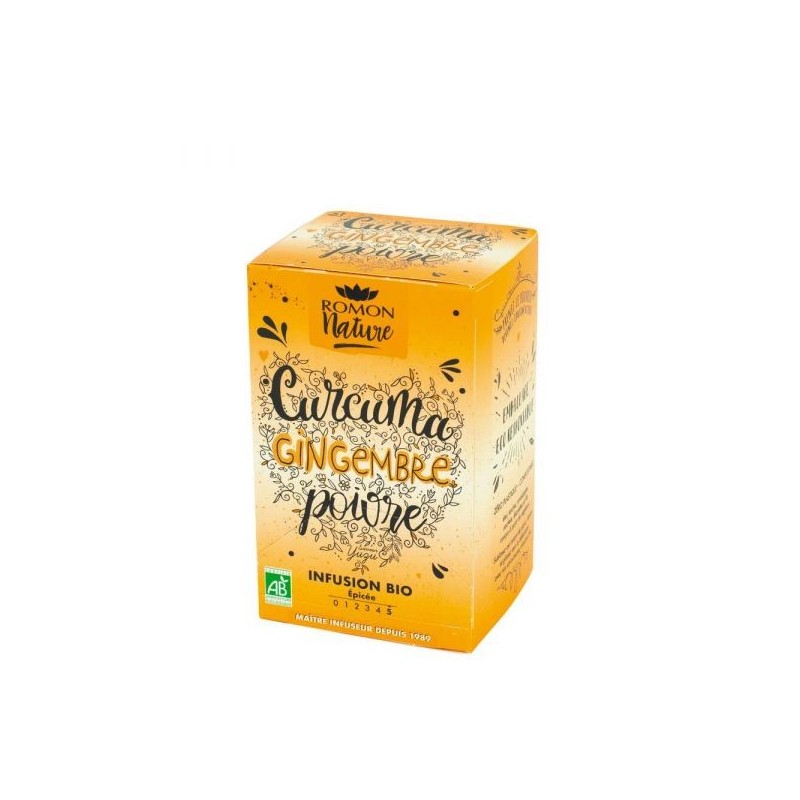 Curcuma Gingembre Poivre Boîte 16 sachets