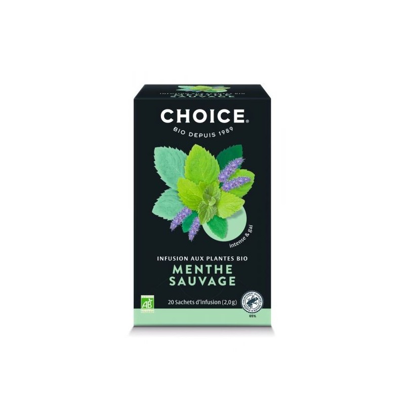 Infusion Menthe sauvage Boîte 20 sachets