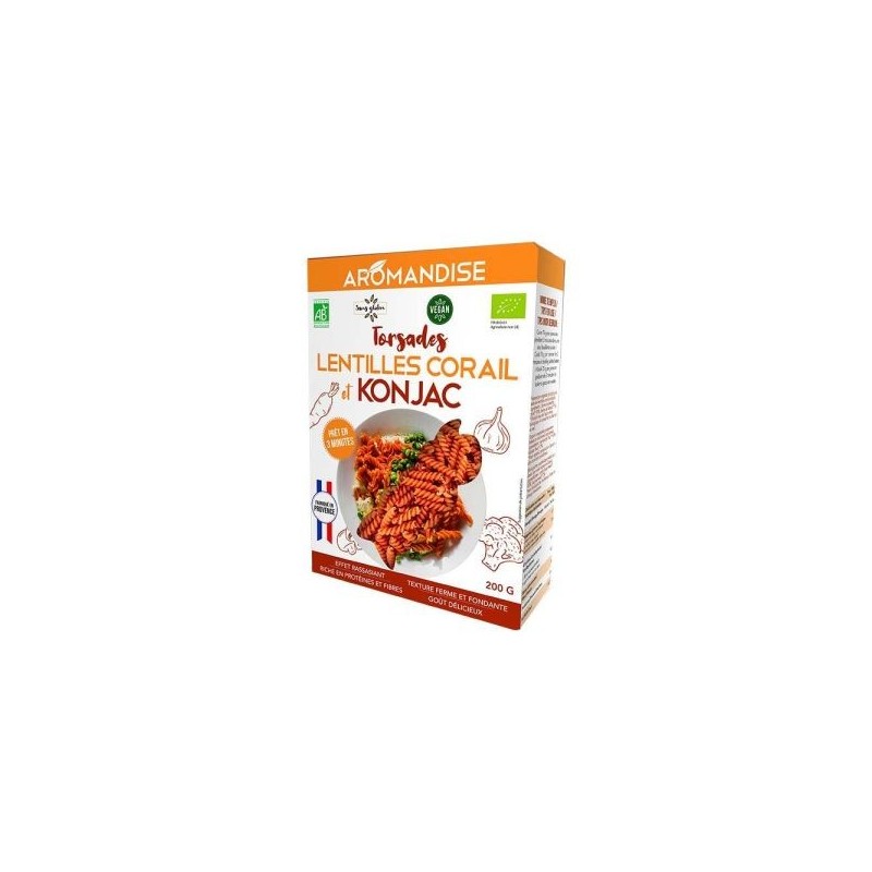 Torsades de Konjac et Lentilles Corail 200 g