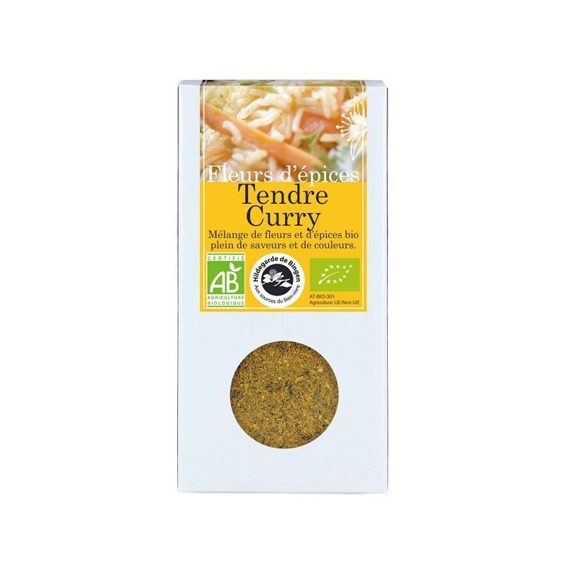 Fleurs d'épices Tendre Curry Boîte 40 g