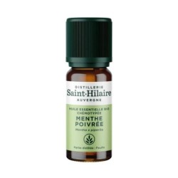 Huile essentielle bio de menthe poivrée pour digestion et bien-être