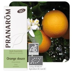 Huile essentielle bio Orange douce Pranarôm 10 ml pour relaxation