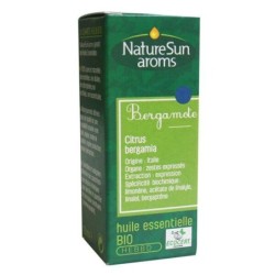 Huile essentielle de bergamote bio de Naturesun'Arôms en flacon de 10 ml - Favorise la digestion et la relaxation