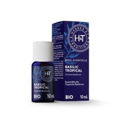 Huile essentielle de Basilic tropical à méthylchavicol Bio pour apaisement et bien-être naturel.
