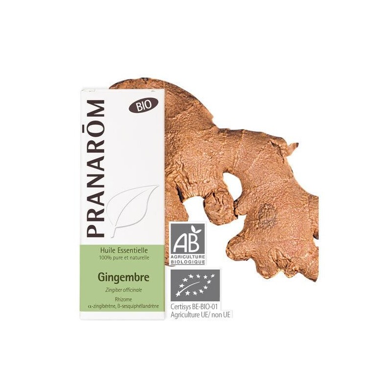 Huile essentielle bio de Gingembre