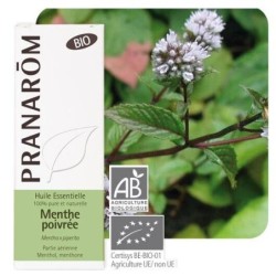 Gélules bio de Menthe poivrée Pranarôm