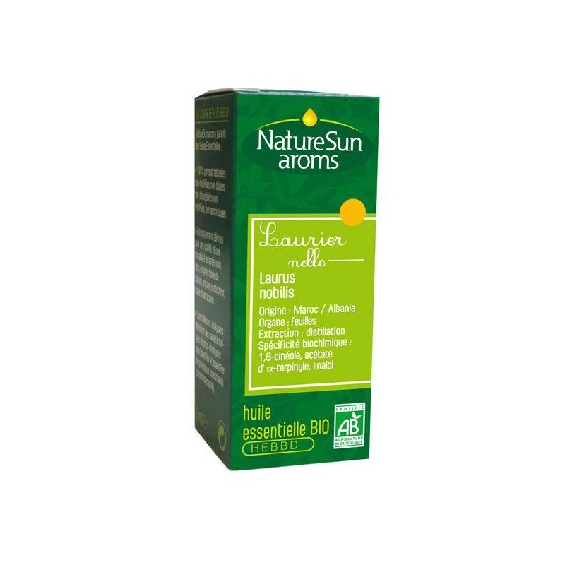 Huile essentielle de Laurier Noble Bio de Naturesun'Arôms de 10 ml