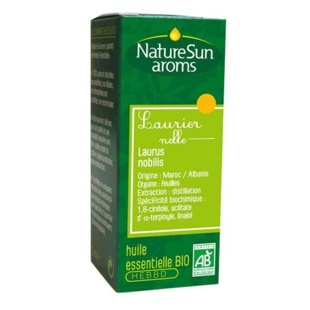 Huile essentielle de Laurier Noble Bio de Naturesun'Arôms de 10 ml