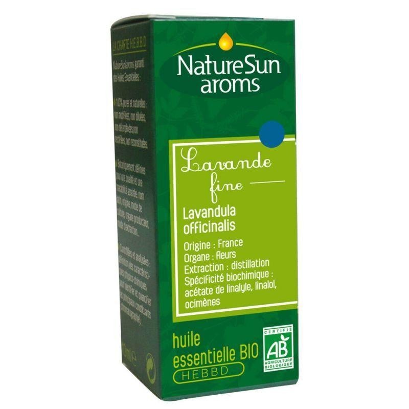 Flacon d'huile essentielle de Lavande fine bio de NatureSun'Arôms