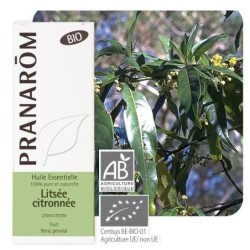 Litsée citronnée bio de Pranarôm - huile essentielle pour la relaxation et le bien-être mental