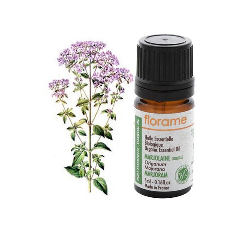 Huile essentielle de Marjolaine à coquilles bio de Florame
