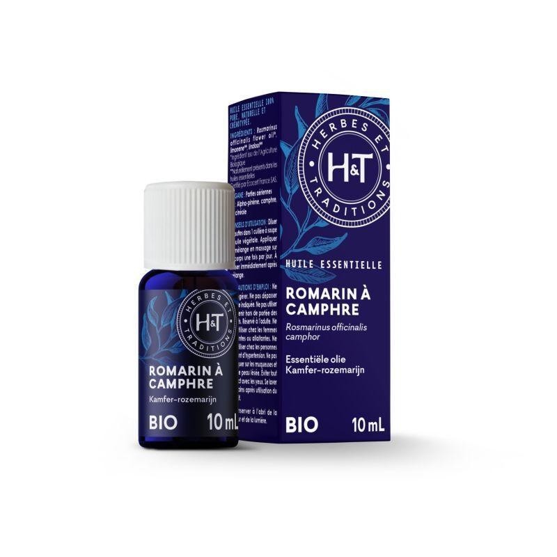 Huile essentielle de Romarin camphré bio pour soins de la peau