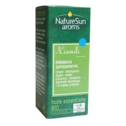 Huile essentielle Niaouli bio NatureSun'Arôms 10 ml pour purifier l'air et apaiser la peau.