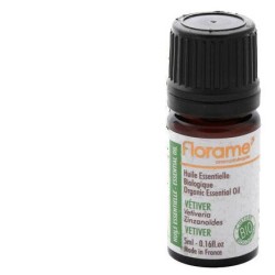 Vétiver Bio de Florame - huile essentielle naturelle pour bien-être circulatoire et confort féminin