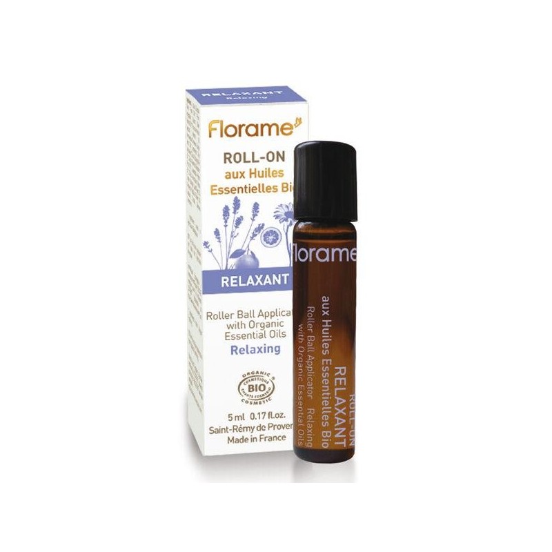 Roll-On Relaxant bio de Florame aux huiles essentielles pour apaiser le stress et l'anxiété