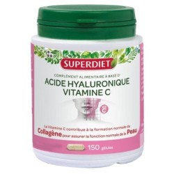 Acide hyaluronique Vitamine C de Super Diet - complément pour peau hydratée et jeunesse préservée