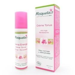 Crème tonus anti-rides bio Mosqueta's pour une peau revitalisée et hydratée.