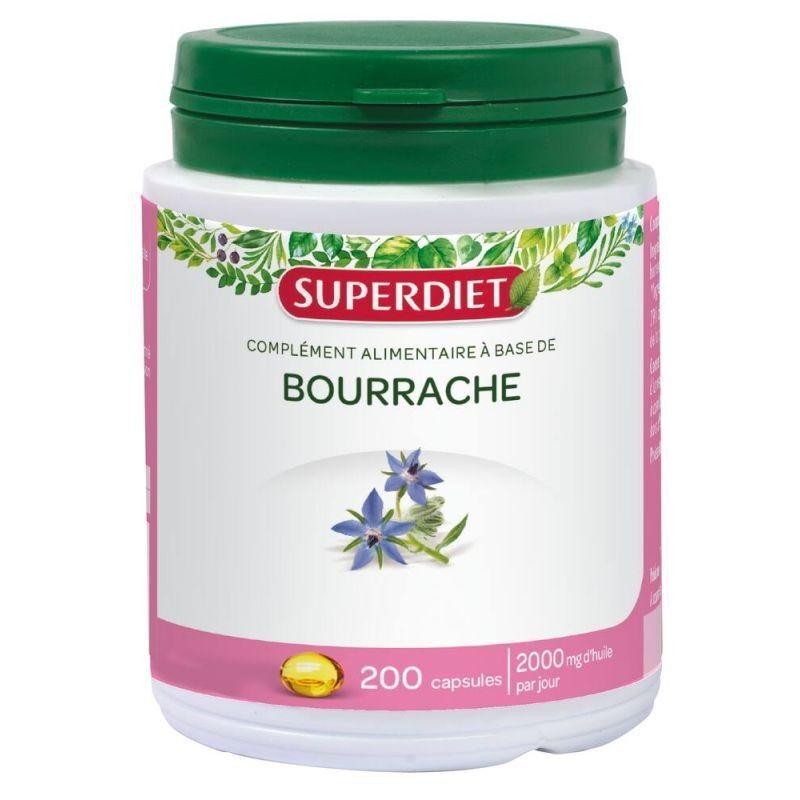 Huile de Bourrache Super Diet - Complément naturel pour une peau éclatante et bien hydratée